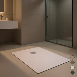 Plato de Ducha Rectangular Serenity 90 x 160 cm Gris 7035 - Product Image 3