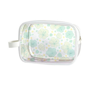 Bán buôn thấp mo tùy chỉnh in trong suốt mỹ phẩm trường hợp với logo Aloha phong cách <span class=keywords><strong>PVC</strong></span> dây kéo du lịch rõ ràng <span class=keywords><strong>Pouch</strong></span> - Product Image 3