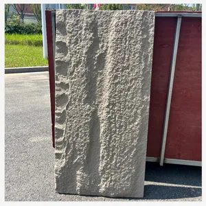 长期新到达支柱面板石柱包装装饰人造3d pu人造pu岩石贴面石材墙板