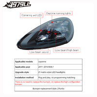 Nueva Lámpara LED para Auto Cayenne 958.1 92A 2011 2012 2013 2014, Diseño Modernizado al Estilo 9Y0 2023, Conjunto de Faros LED