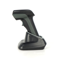 Lector de Códigos de Barras Bluetooth 2D DS220BT, Escáner Inalámbrico de Códigos QR con Base de Carga, Compatible con Sistemas Android, iOS y Windows POS