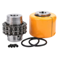 SFS Faible Niveau de Bruit 45 #   Accouplement de chaîne en acier, structure universelle, flexible/raide, haute dureté, économique, personnalisable OEM