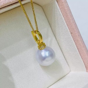 Accessoires en perles DIY, pendentif en argent S925 avec boucle, perles rondes de 10 à 13 mm, support vide pour collier de mode, pendentifs modèle 31351 - Product Image 4