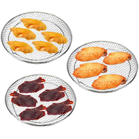 Grille de cuisson empilable à 3 niveaux en acier inoxydable 304, écologique, compatible lave-vaisselle, pour friteuse à air, plats à pâtisserie en métal