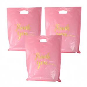 Sac de shopping en PVC de haute qualité avec logo imprimé personnalisé, soufflet latéral, poignée découpée, emballage jetable pour cadeaux et artisanat - Product Image 4