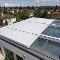 Système de toit rétractable moderne automatique électrique en alliage d'aluminium Sky Curtain, avec isolation thermique et ombrage