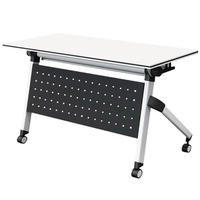 Meubles de bureau modulaires contemporains portables, table de conférence extensible avec pieds en aluminium pour le bureau à domicile