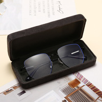 Nouvel étui à lunettes en velours résistant à la pression pour lunettes de grande taille, style rétro, lunettes de myopie, fabrication chinoise
