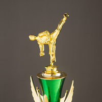 Trophées personnalisés en plastique T47 pour le Taekwondo, avec trois piliers, tasses, médailles et plaques pour les écoles et les studios