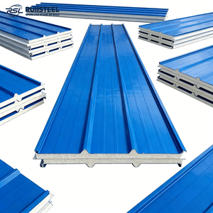 Panneaux sandwich isolés en PU/PIR <span class=keywords><strong>de</strong></span> 50 mm pour élevages <span class=keywords><strong>de</strong></span> bétail et poulaillers - Product Image 1