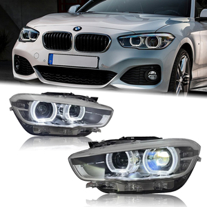 Fari a LED di Aggiornamento per Alogeni per <span class=keywords><strong>BMW</strong></span> <span class=keywords><strong>Serie</strong></span> <span class=keywords><strong>1</strong></span> <span class=keywords><strong>F20</strong></span> LCI con Angel Eyes Nuovi 2016-2019 - Product Image 1