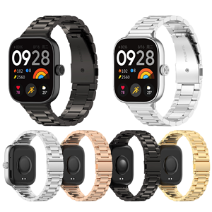 Correa de Reloj de Acero Inoxidable Bandjoy para <span class=keywords><strong>Xiaomi</strong></span> <span class=keywords><strong>Smart</strong></span> <span class=keywords><strong>Band</strong></span> 8Pro 9Pro Redmi Watch 4 <span class=keywords><strong>5</strong></span>, Correa de Repuesto - Product Image 1