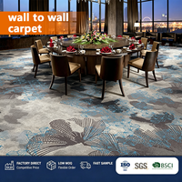 Moquette murale pour hôtel, moquette sur mesure, moquette en rouleau, certifiée BSCI, moquette modulaire pour hall d'entrée, couloir, salle de banquet et chambre d'hôtes