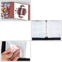 Album de cartes de collection YuGiOh, rangement pour cartes de visite, 9 compartiments, à feuilles mobiles, anime rugby, porte-cartes à fermeture éclair, coins carrés, portable