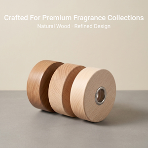 Vietnam WeWood Integrated Metal Collar Wood <b>Diffuser</b> Lid Precision Fit Timber Fragrance Cap Screw Thread Top - Product Image 1