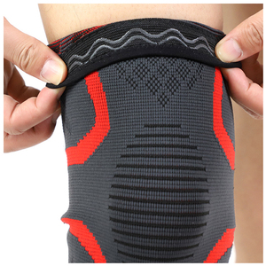 Customized Elastic <b>Compression</b> Sports Knitted Nylon Spandex <b>Knee</b> Sleeve Brace Pain Relieve <b>Knee</b> Support for Running - Product Image 2