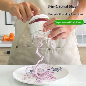 Source Factory 7 in 1 Multifunctional Vegetable Cutter Durable Safe for Onion Potato Fruit <b>Slicing</b> Shredding Tool - Product Image 4