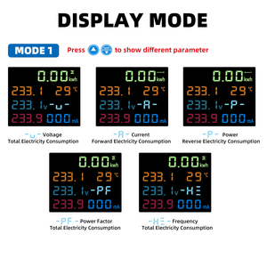 Tuya wifi thông minh 3P 100A Bi-directional năng lượng Power Meter ba giai đoạn 100A chuyển tiếp chuyển đổi điện áp LCD bảo vệ hiện tại giới hạn - Product Image 4