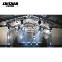 Línea de aluminio para conciertos, soporte para altavoces, armazón de iluminación
