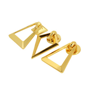 Gold Geometric Furniture <b>Handle</b> Zinc Alloy 59x90mm Contemporary Design For Sofas Chairs <b>Drawers</b> - Product Image 1