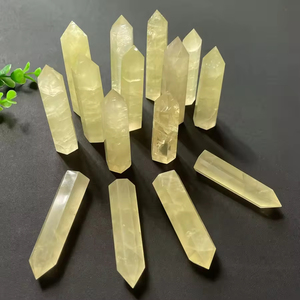 Obelisco de Citrino Natural al por Mayor, Espécimen Mineral Curativo con Técnica de Corte para Decoración - Crystal Hola - Product Image 4