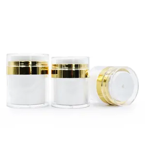 High Quality 15g 30g 50g Push Type Acrylic Airless Cosmetic Jar