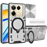 Étui de protection pour téléphone avec caméra coulissante de haute qualité Lichicase pour Infinix Note 40 Pro, coque rigide antichoc