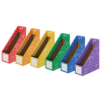 Organisateur de magazines de bureau en carton recyclé A4 A5 avec impression personnalisée, boîte de rangement, porte-fichiers