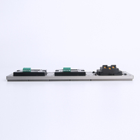 Inicio/Hotel/Oficina 90MM Tipo Reino Unido PC estándar Plástico 3-Interruptor de botón grande de color gris conectado y enchufe universal