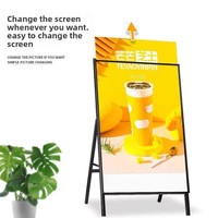 DD-22 LED Vertikaler Ausziehbarer Ultraflacher Leuchtkasten Mobiler Freistehender Werbeaufsteller Faltbarer Display-Ständer Beleuchtetes Poster