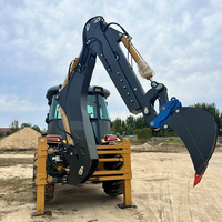 Mini chargeur frontal articulé 4 roues motrices machines agricoles équipements agricoles 1.8m tracteur avec chargeur frontal 4x4 2200mm 85kw