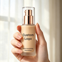 Fond de teint nourrissant pour la peau, léger, couvrance modulable, formule hydratante, tenue longue durée, fond de teint liquide