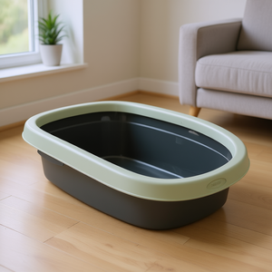 Bac hygiénique Be Eco Carlo 38x17x58 cm Anthracite Gris Vert Bac à litière pour chat - Product Image 3