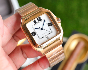Orologio Meccanico di Lusso da Uomo Stile Sportivo con Cinturino in Acciaio Inossidabile, Cassa Quadrata e Quadrante a Lancette - Product Image 6
