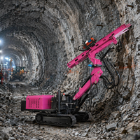 Perceuse de tunnel sur chenilles rentable avec plate-forme de forage minière d'or à plateau tournant à 360 ° pour l'exploration du minerai