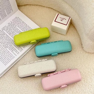 Wholesale Customized Logo Wheat Straw 7-Day Pill <b>Box</b> Low MOQ <b>Mini</b> <b>Storage</b> Case Organizer with Promotion Medicine - Product Image 6