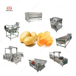 Fully Automatic French Fries Production Line Plant Potato Chips Making Machine Line Price Potato Processing Machinery