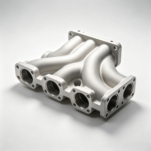 Service d'impression 3D en métal SLM personnalisé, fabricant de pièces en aluminium, acier inoxydable et titane, prototype de collecteur d'admission de voiture personnalisé - Product Image 1