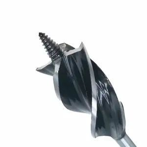 Hoge Kwaliteit 4-Spiraal Fluiten Diamant Hout Tuin Vijzel Boor Bit Zwart Oxide Afwerking Centrum Boor Voor Carbon Staal & Hout