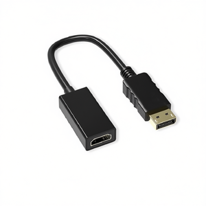 Câble adaptateur vidéo HDMI vers DisplayPort, 10 cm, noir, connecteur mâle vers femelle pour moniteur, ordinateur portable, écran - Product Image 3