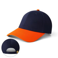 Casquette de baseball formelle brodée sur mesure, design bicolore, tissu jersey Oxford Dobby à chevrons, 100% polyester, motif de fruits