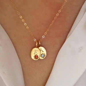 Collares de Moda con Colgante de Letra Inicial de la A a la Z, de Acero Inoxidable PVD, Chapado en Oro, con Zirconia, Venta al por Mayor - Product Image 5