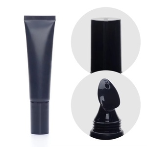 Envase Vacío de Plástico Negro D19mm para Crema de Ojos, Tubo Cosmético Personalizado con Cabezal de Masaje, Tubo para Brillo Labial con Masaje - Product Image 6