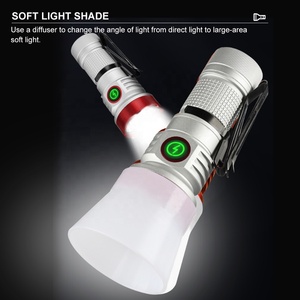 Có thể sạc lại chiến thuật dẫn đèn Pin IP55 không thấm nước hợp kim nhôm Mini torch 1000 + lumens 11 chế độ ánh sáng cắm trại EDC - Product Image 6