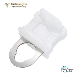 Clip de positionnement de fenêtre en plastique avec anneau métallique pour accessoires de rail de rideau - Product Image 4