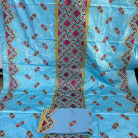 Kain Batik Bazin Brode SS74 untuk Pria, Bazin Riche Berkualitas Tinggi, Tetap Berkilau, Voile Suisse Dubai Berlapis Emas, 100% katun
