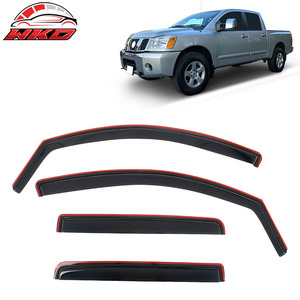 For Nissan Titan 04-15 Crew Cab In-Channel Side <b>Window</b> Deflector Rain Sun <b>Shade</b> - Product Image 1