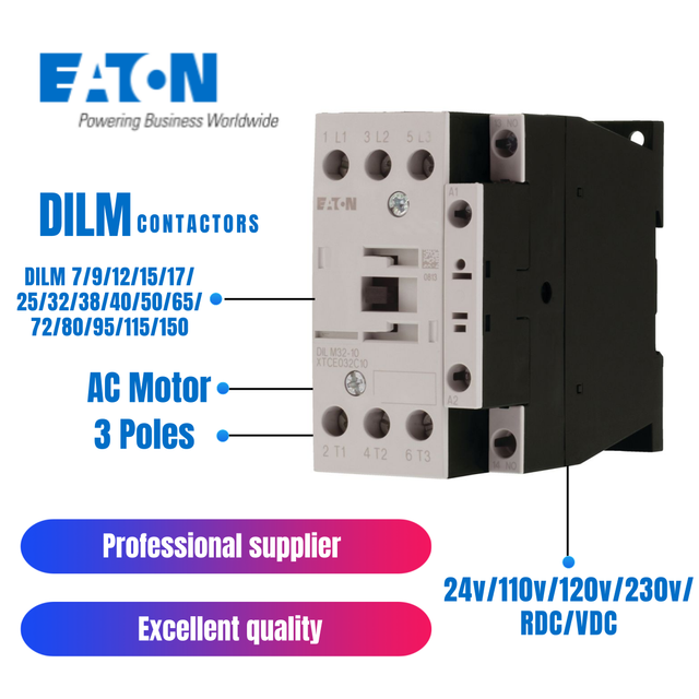 EATON DILM65(220V50/60HZ) High Performance Durable Electrical Contactor for Industrial Applications