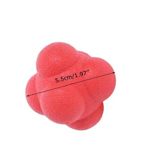 Balle de réaction hexagonale pour l'amélioration de la coordination œil-main et l'entraînement sportif au saut - Product Image 1