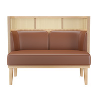 Meubles de restaurant en bois massif, style minimaliste moderne, personnalisables, avec mousse haute densité, ensemble de table et de chaises pour café et bar